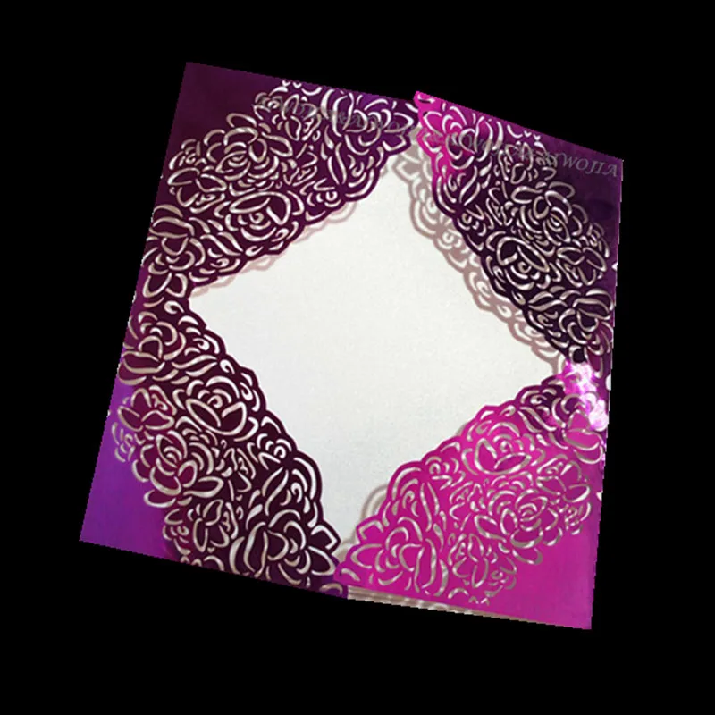 Модный 30 шт. лазерная резка Романтическая Свадебная вечеринка пригласительная