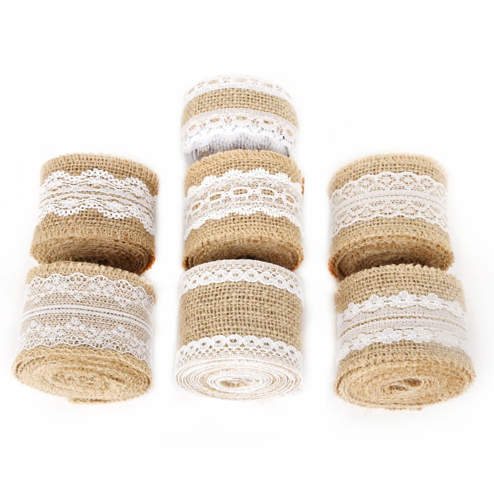 Джутовая лента в рулонах 2 метра 5 см|ribbon ribbon|ribbon 5cmribbon rustic |