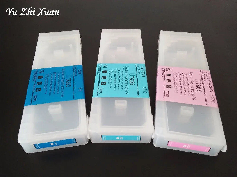 700 мл T6361-T6369 T636AT636B Заправляемый картридж для принтера Epson 7700 9700 7890 9890 7900 9900 |