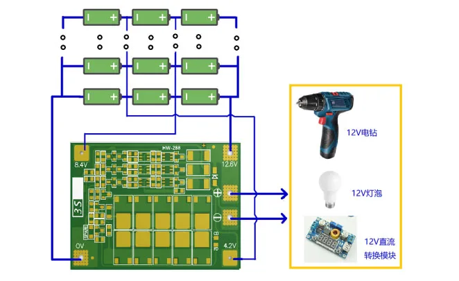 3S 40A 60A литий-ионная литиевая батарея 18650 зарядное устройство PCB плата защиты BMS с балансом для электродвигателя 11,1 В 12,6 в Lipo ячейка