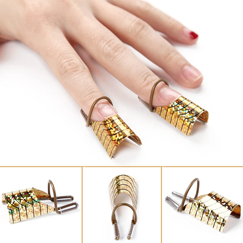 ROSALIND многоразовые Алюминиевые 5 шт/кор. формы для наращивания ногтей инструмент