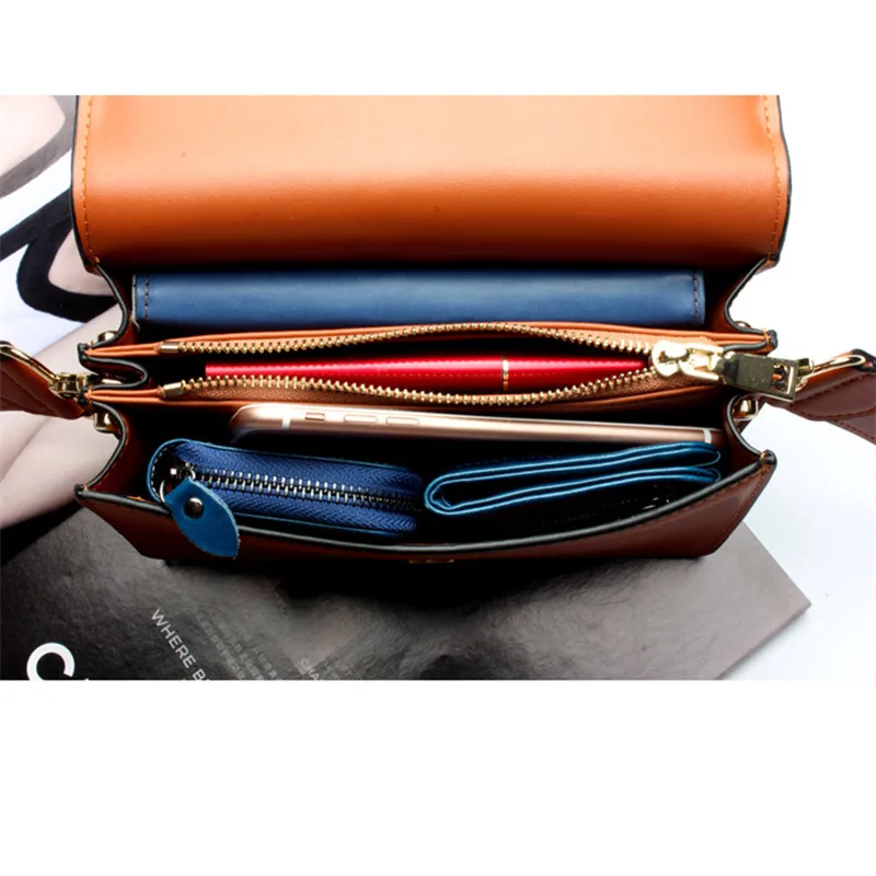 Женская сумка из натуральной кожи с широким ремнем|mini messenger bag|designer shoulder bagfashion bags |