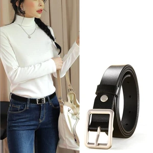 Женские дизайнерские ремни из натуральной кожи, брендовые винтажные ремни с пряжкой, 2,2 см