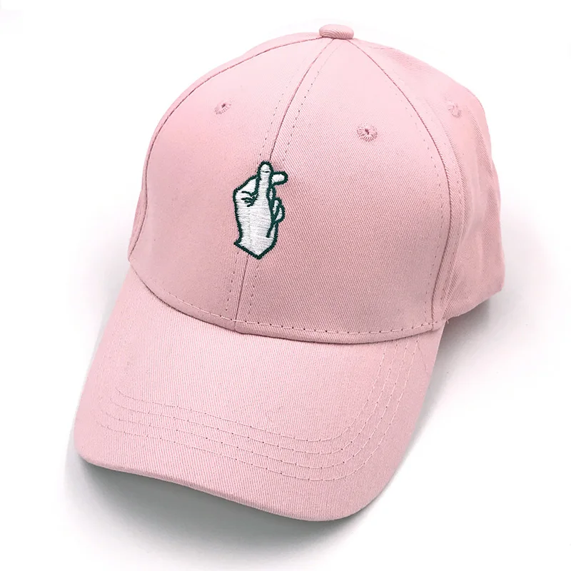 

New Arrival Love Gesture Finger Embroider Golf Baseball Cap men women snapback hat Flipper Little Heart Love Sun Truck Hat