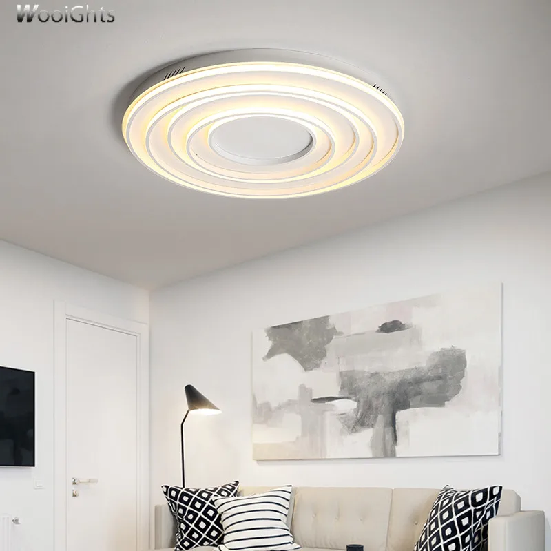 Wooights Modern Ceiling Lights for Living Room Bedroom Hallway lampe plafond avize AC85-265V Black/White lamp | Лампы и освещение