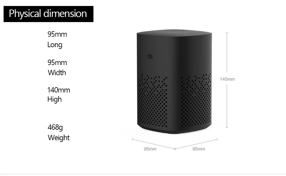 Xiaomi Xiaoai динамик универсальный пульт дистанционного управления версия AI Bluetooth Голосовое управление 2,4 ГГц музыкальный плеер динамик умный дом