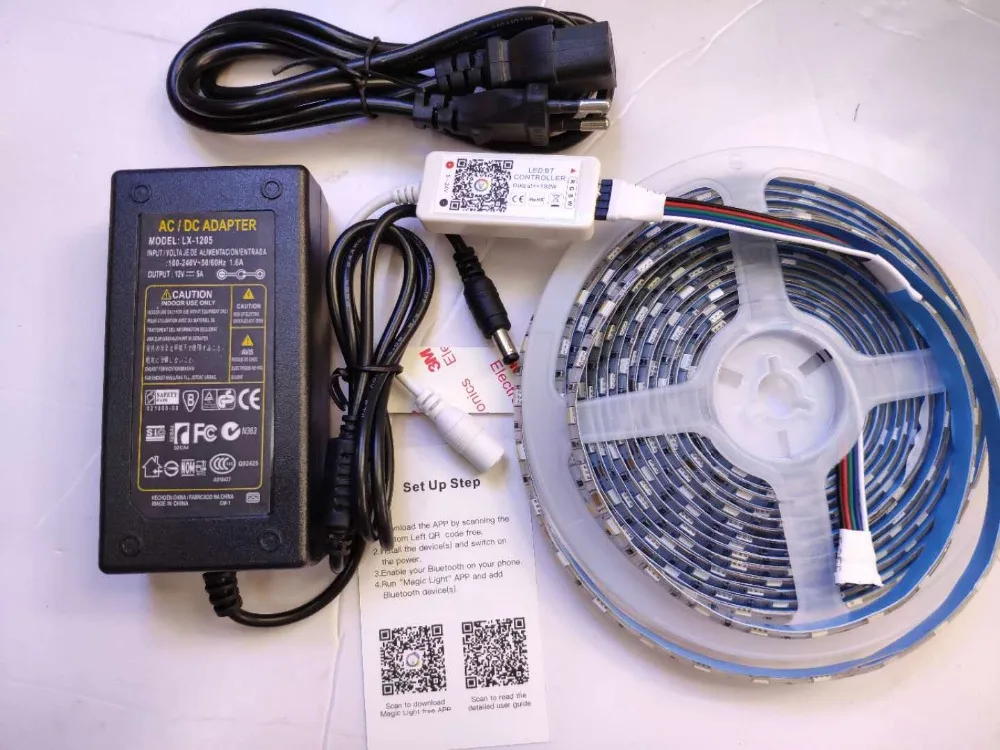 5 м/рулон 300 Светодиодная лента RGBW/RGB SMD 5050 Гибкая Водонепроницаемая ofip65/IP67 или IP20 с