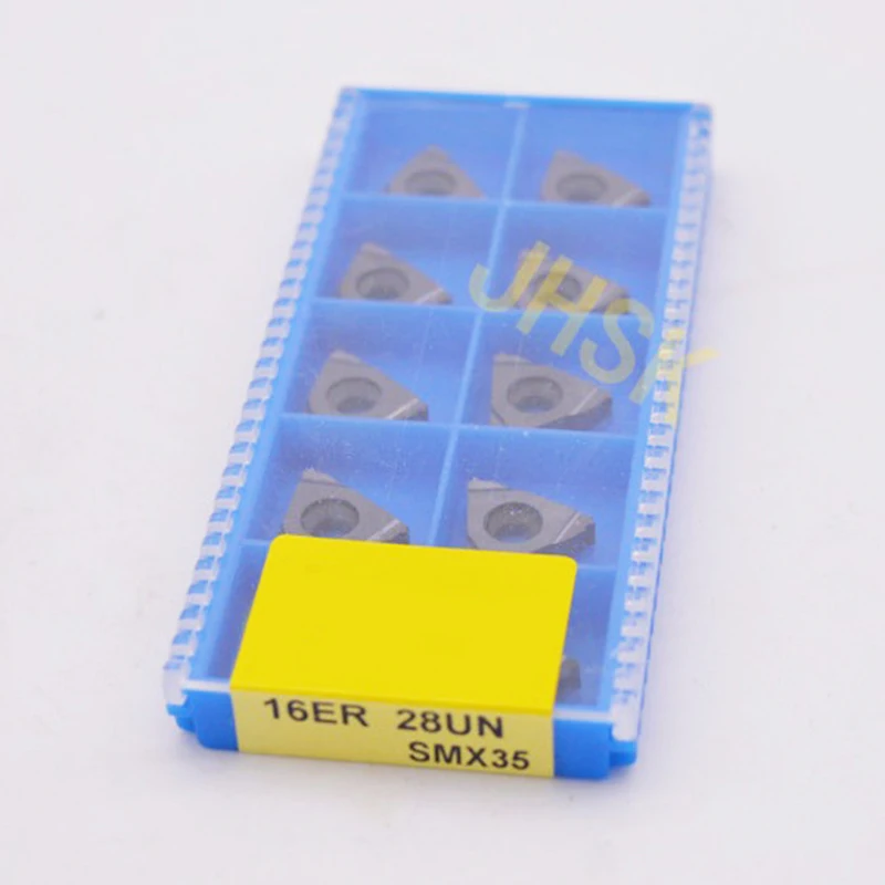 

10pcs 16ER 28NPT SMX35 Carbide Insert For Threading Turning Tool Boring BAR