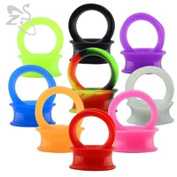3 25mm silicone flexible ear plugs and tunnels double flared ear tunnel plug gauges kit piercing body jewelry ear stretching