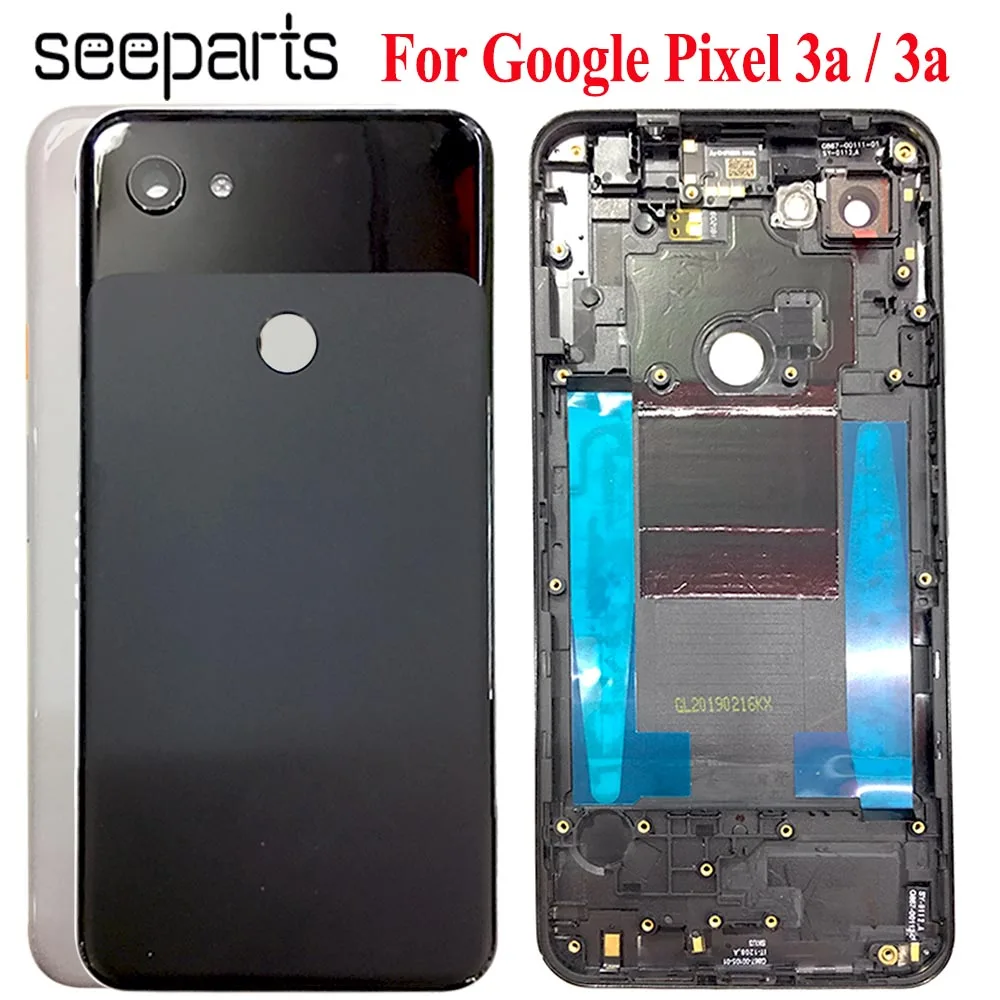 Оригинальный чехол для аккумулятора Google Pixel 3a XL задняя крышка корпуса Замена