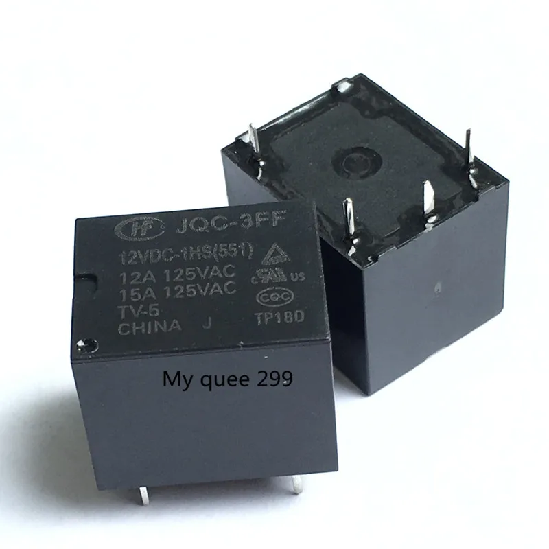 20 шт./лот реле питания JQC-3FF-12VDC-1HS 15A 4PIN A группа нормально открытый T | Обустройство