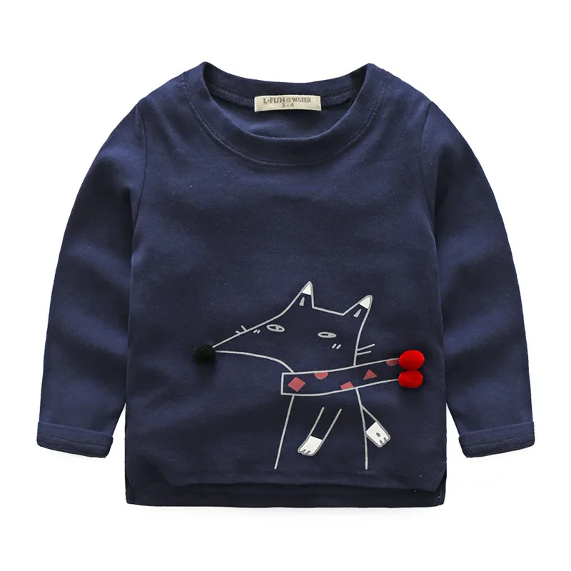 Детская Хлопковая футболка с длинным рукавом на весну | одежда и обувь