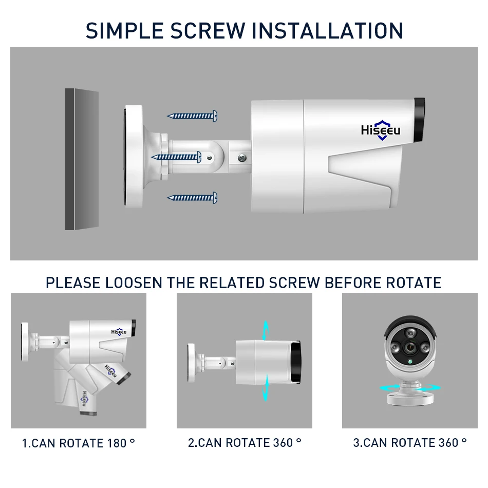 Hiseeu 4CH 960 P/1080 P двусторонний мониторинг Беспроводная CCTV камера система 2MP