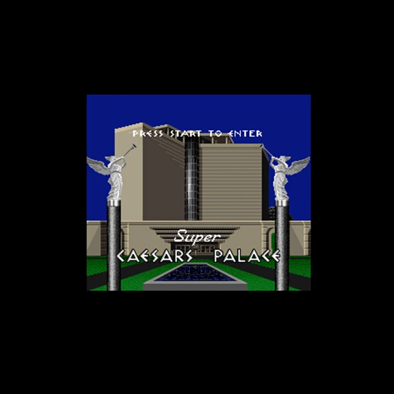 16 битная большая серая игровая Карта Super cesars Palace для игроков NTSC Прямая