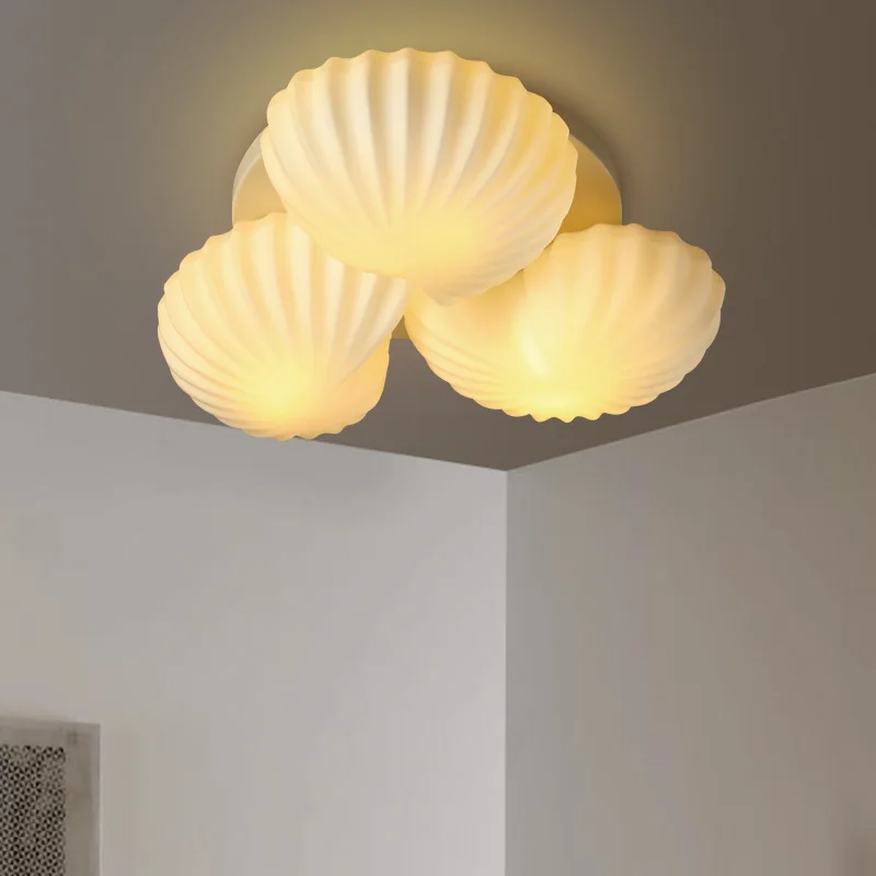

Современный потолочный светодиодный светильник с ракушками, люминесцентное освесветильник для гостиной, спальни, романтические креативны...