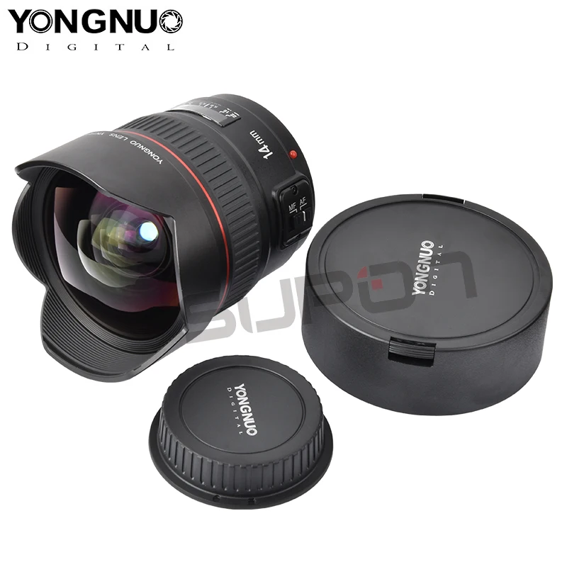 Новое поступление ультраширокоугольный объектив YONGNUO YN14mm AF MF F2.8 для камеры Canon 60d
