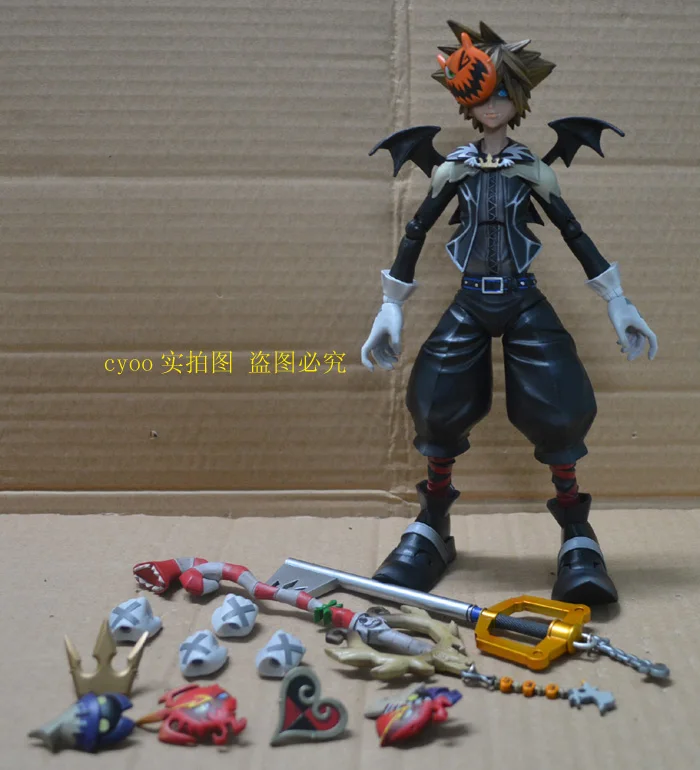 Экшн фигурка Kingdom Hearts на Хэллоуин роксас сора ПВХ игрушка кино игра аниме