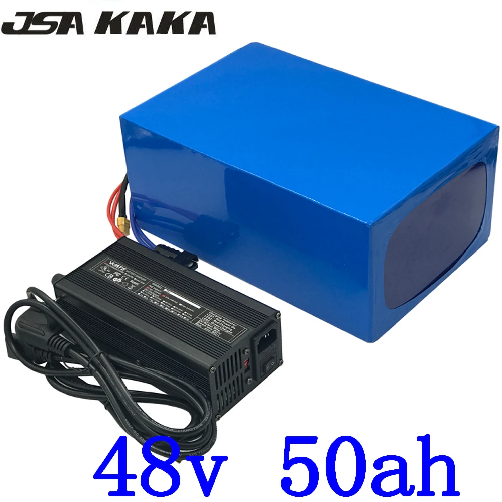 

48V Battery 48V 1000W 2000W 3000W Lithium Scooter Battery Pack 48V 30AH 35Ah 40Ah 45Ah 50Ah Electric Bike Battery+5A Charger