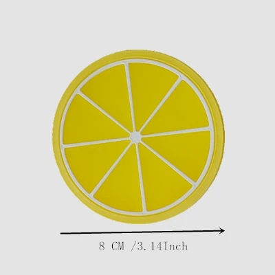 Orange(color random) Утолщенный силиконовый коврик подставка для чашки Нескользящая изоляционная подставка для чаши коврик для чаши сплошной цвет Горячие подставки Подставка держатель для кастрюли кухонные аксессуары - Цвет: Orange(color random)