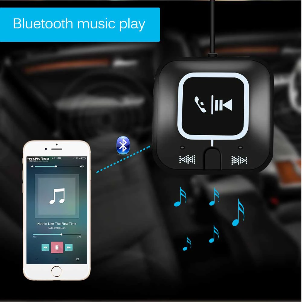 ZF-850 мини беспроводной NFC Bluetooth автомобильный комплект приемник аудио адаптер AUX USB