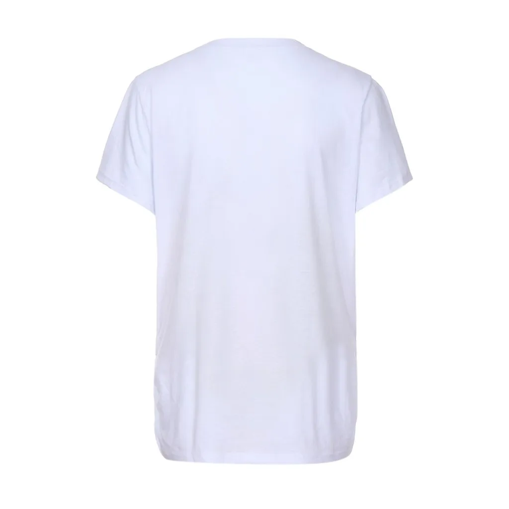 Стильный дизайн Женская Повседневная рубашка с коротким рукавом и мультяшным