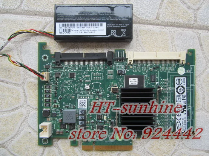Горячая продажа 2 шт./лот PERC 6I RAID6 SAS RAID контроллер PCI-E карта WY335 для Dell Poweredge с
