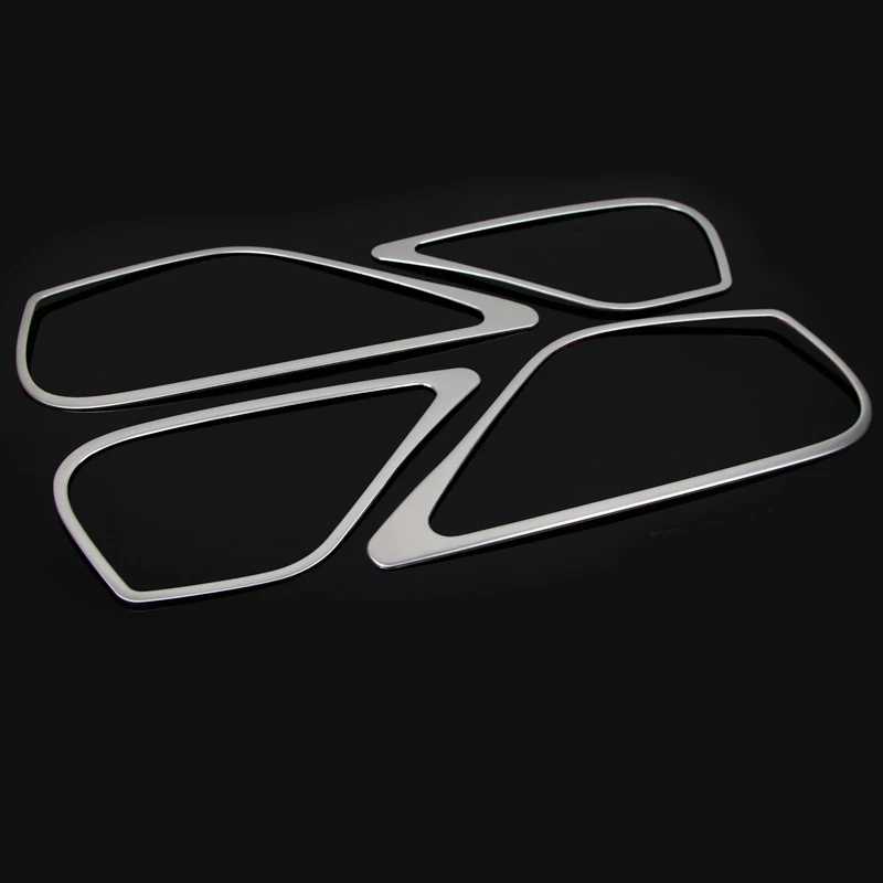 Стайлинг автомобиля наклейки из нержавеющей стали звуковая крышка динамика