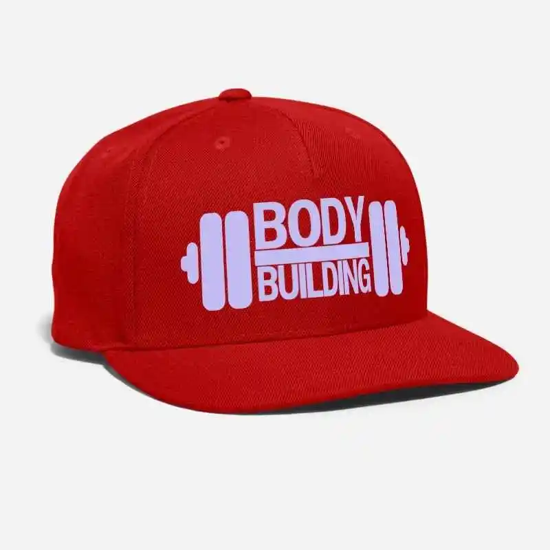 red Кепка для спортзала с вышивкой для бодибилдинга фитнеса weihnachten lifting гантели Squat Geburtstag унисекс Регулируемая Кепка Snapback - Цвет: red