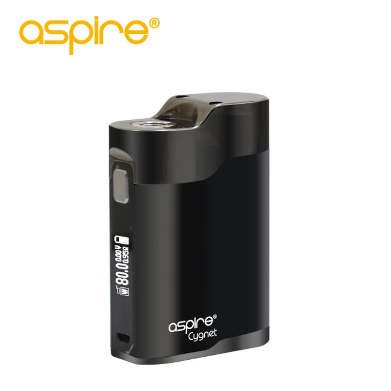 Aspire Cygnet 80 Вт Vape коробка мод 0 86 дюймов OLED экран электронная сигарета без 18650