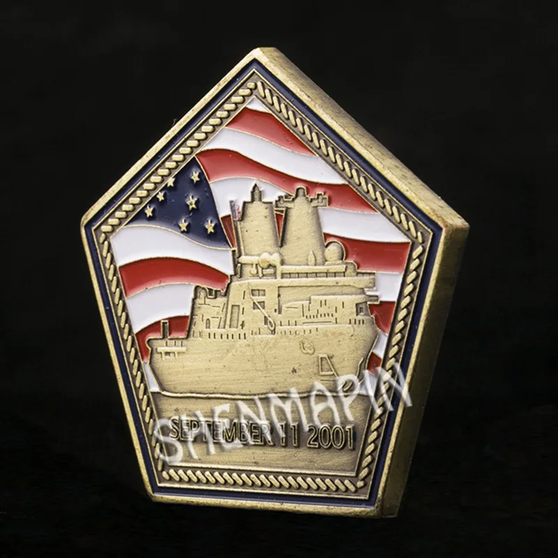 Памятная монета США Арлингтон военно-морской флот и ВВС вызов Пентагон военные