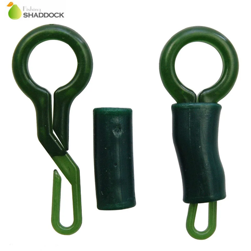 Shaddock 20 шт. 3 5 см зажимы для спиннинга с трубкой зеленые пластиковые резиновые