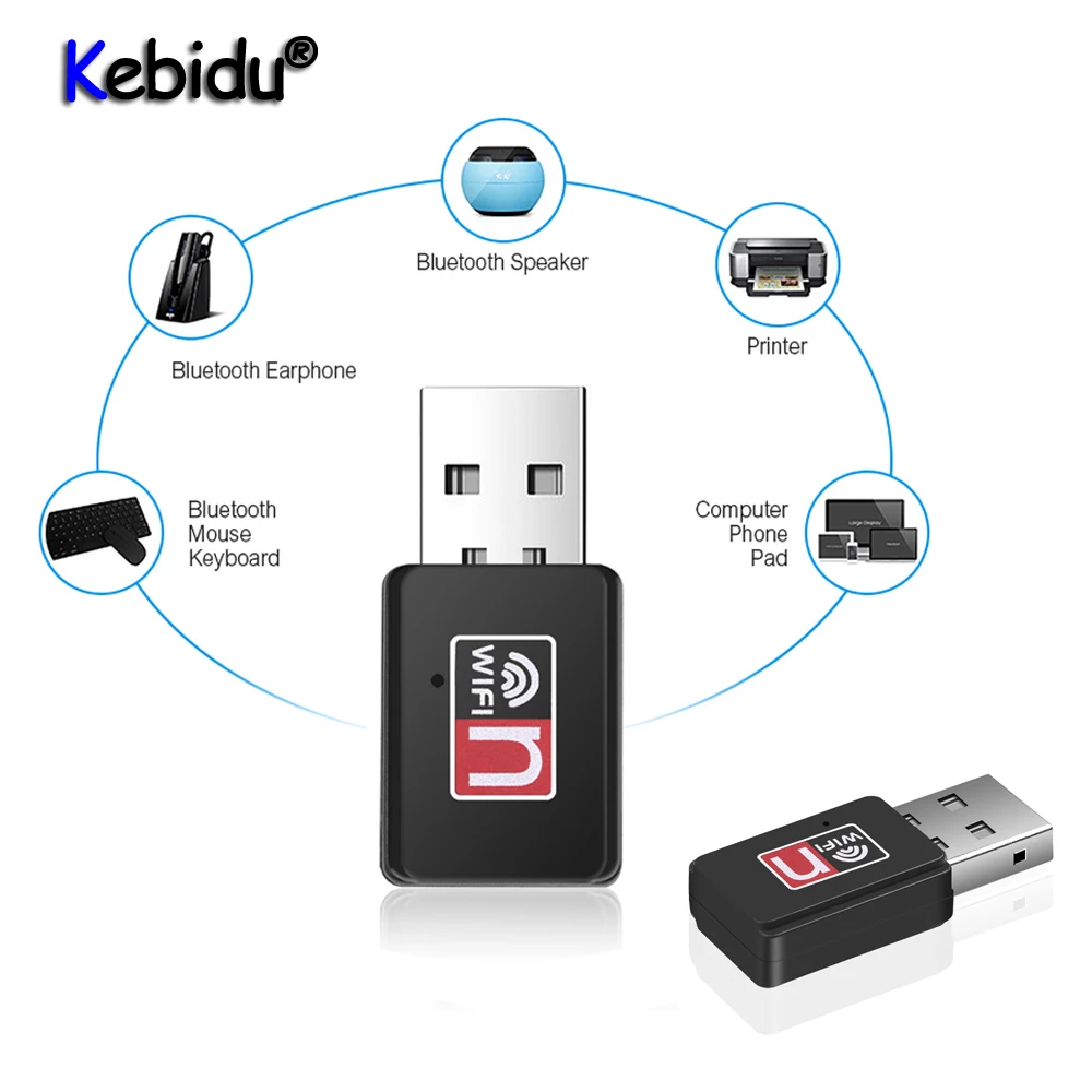 Портативный мини сетевой адаптер Kebidu с USB 150 Мбит/с сетевая LAN карта беспроводной Wi
