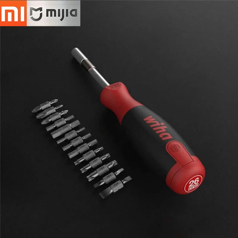 Xiaomi Mijia Wiha отвертка комплект 26 в 1 точность магнитные биты с Скрытая журнал Magic Наборы 26inone отвертка