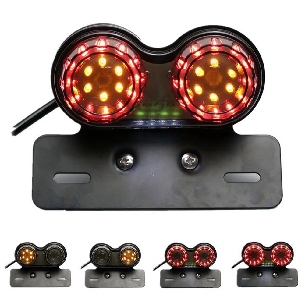 

Universal Motorcycle Tail Light LED Rear Brake Lamp Modification Indicator F-Best