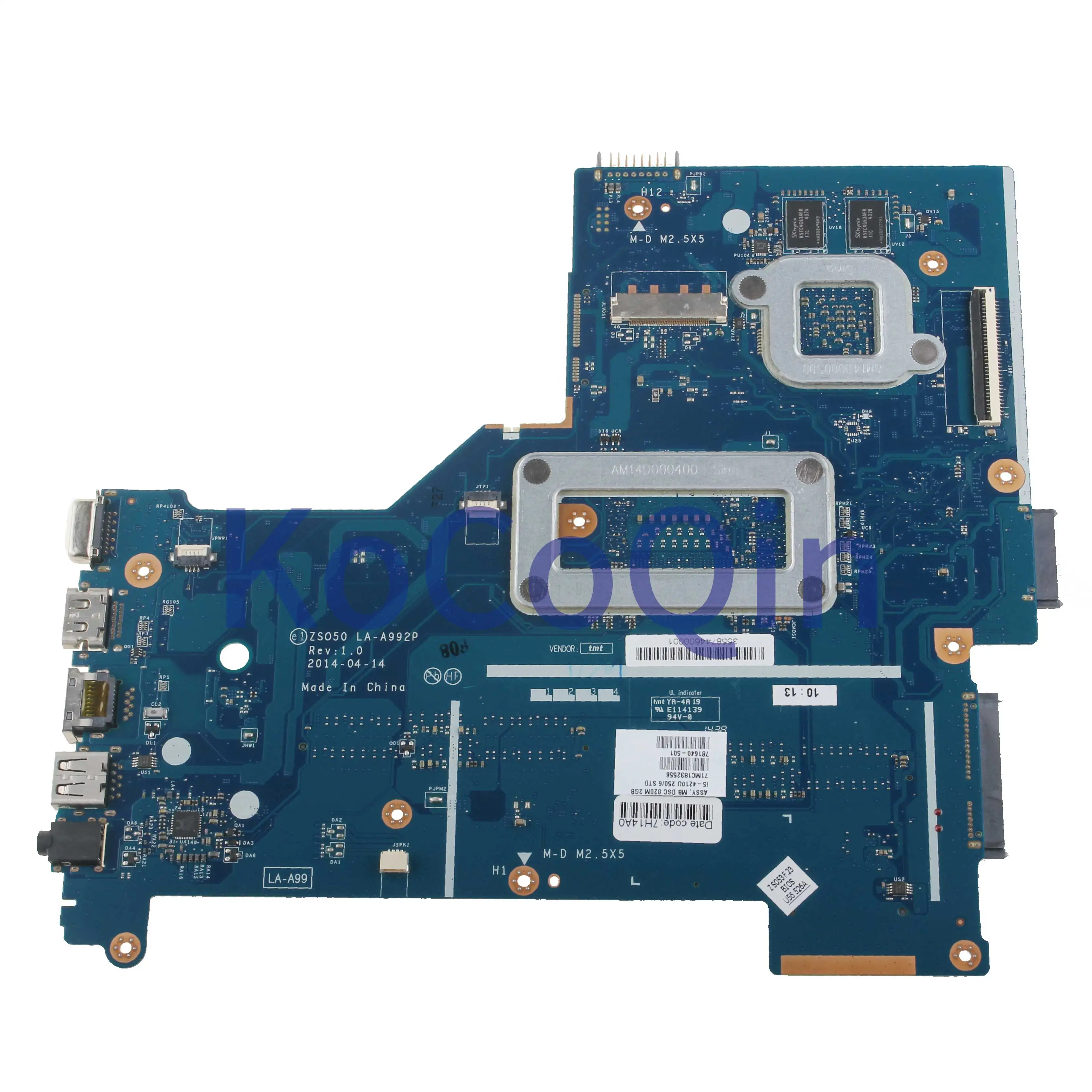 Kocoqin материнская плата для ноутбука hp павильон 15-R 250 G3 I5-4210U материнская плата 781640-001 781640-501 LA-A992P SR1EF N15V-GM-S-A2