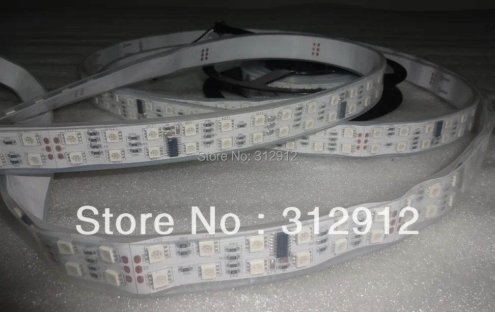 5 м DC12V 120 светодиодов/м и 10 шт. TM1812 ic/meter (40 пикселей) светодиодная цифровая полоса