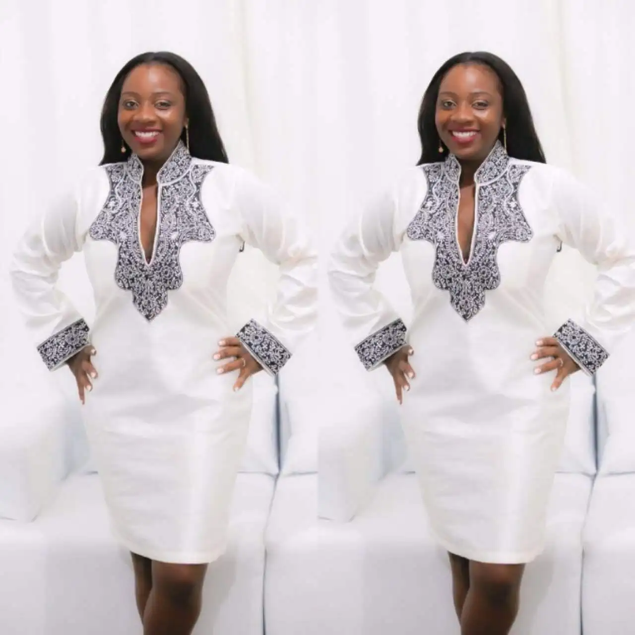 african dresses for women dashiki design dress bazin riche embroidery only |