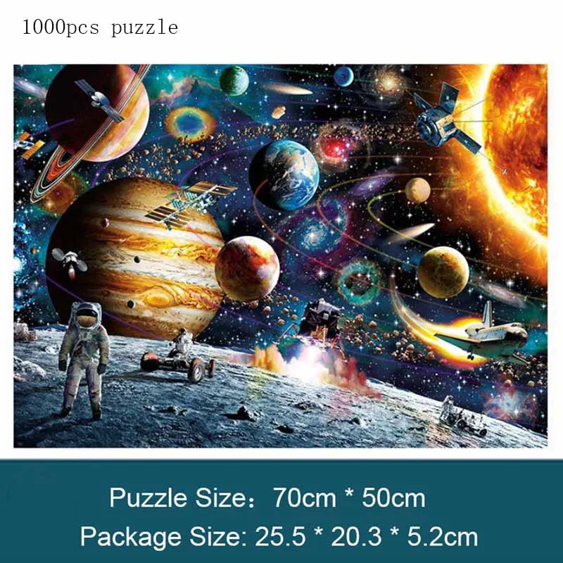 1000pcs Пазл для взрослых 234pcs1000 деталей, головоломка для взрослых, Ландшафтная головоломка, Мультяшные Пазлы для детей, развивающие игрушки, подарки - Цвет: 1000pcs