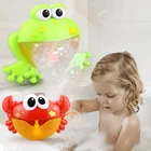Детские Игрушки для ванны с пузырьковыми крабами, Забавный автоматический пузырьковый аппарат для ванны ванна для купания, музыкальные игрушки для детей