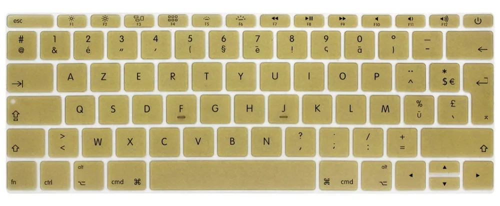 AZERTY французский UK силиконовый чехол для клавиатуры MacBook New Pro 13 &quotA1708 (2016 версия