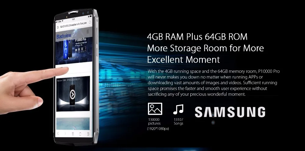 Blackview P10000 Pro 5 99 &quot18:9 полноэкранный смартфон 11000 мАч OTG Восьмиядерный 4 Гб ОЗУ 64 ПЗУ