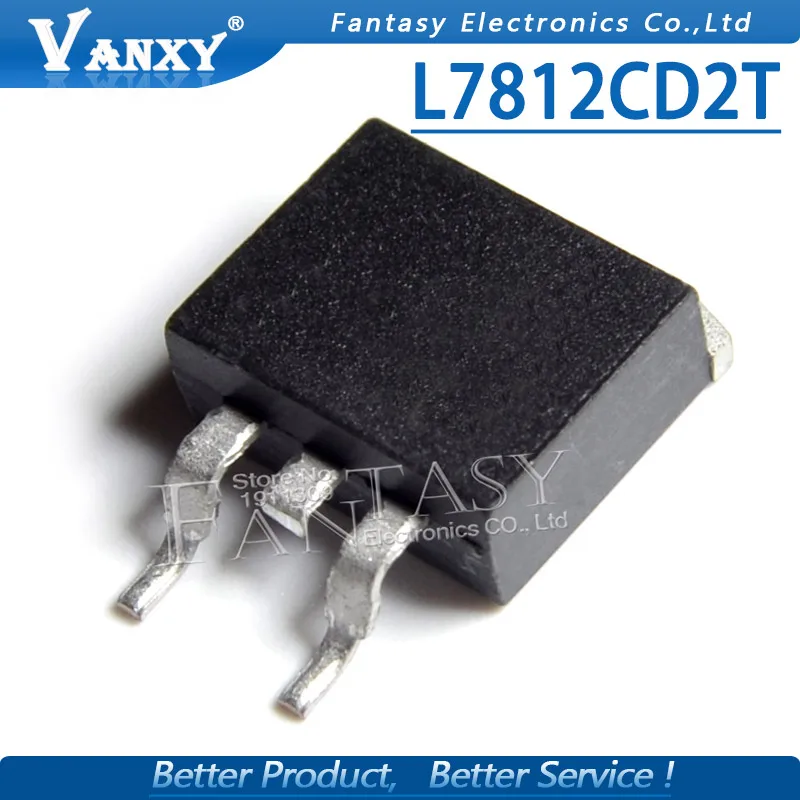 Трехконтактный регулятор L7812CD2T TO-263 L7812 7812 TO263 L7812C2T 12 в SMD новый оригинальный 10 шт. |