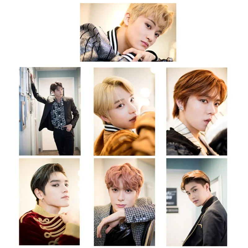 KPOP NCT127 мы superhuma альбом Фотокарта фото карты из ПВХ с украшением в виде кристаллов наклейки карт для автобуса для студенческого билета 14 шт./компл