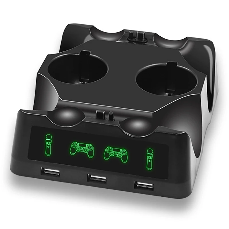 Зарядное устройство 4 в 1 для контроллеров PS4/PS MOVE/PS VR|Запасные части| |