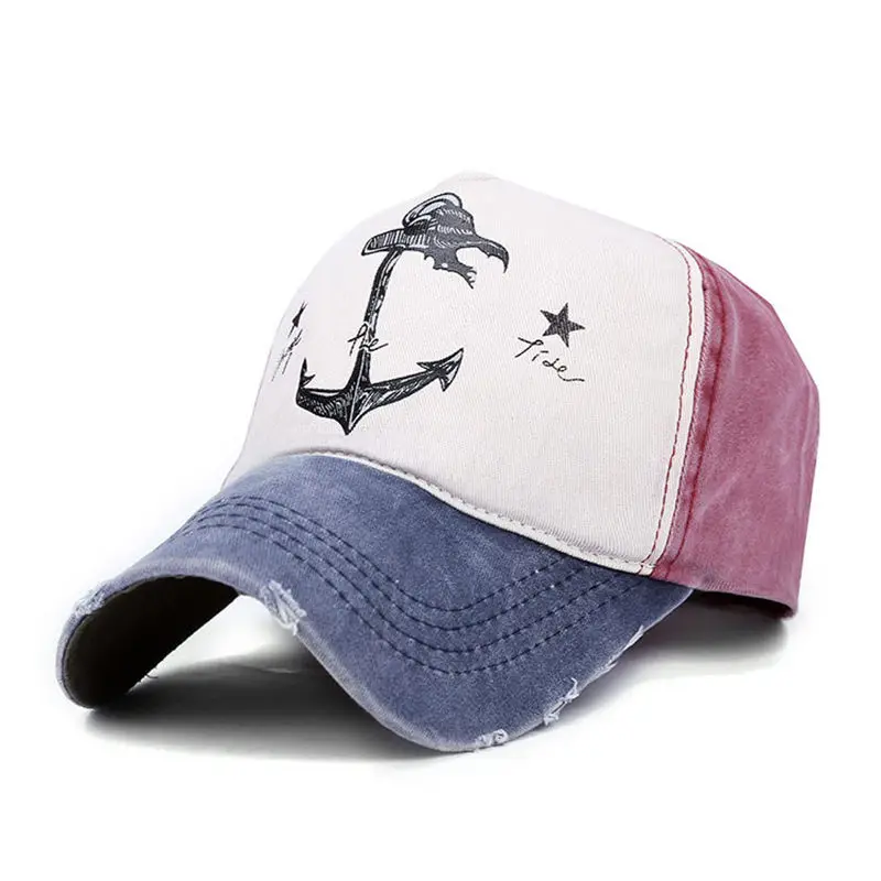 Бейсболка Charm Wood летняя кепка с рисунком Якорь Snapback Мужская Солнцезащитная