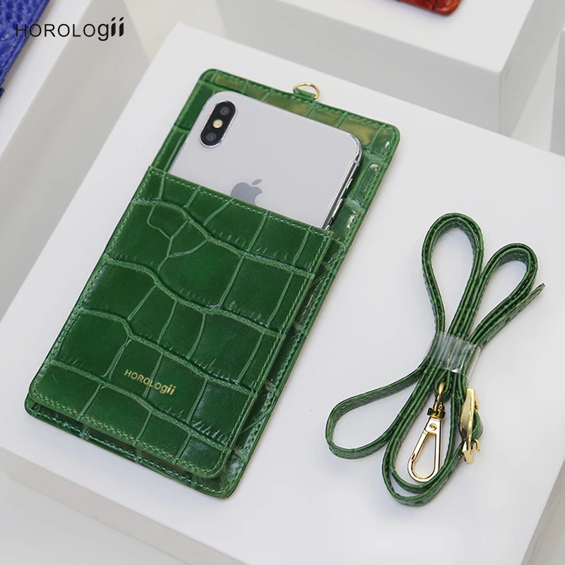 Чехол кошелек Horologii для iphone Xs max с ремешком роскошный чехол из коровьей кожи