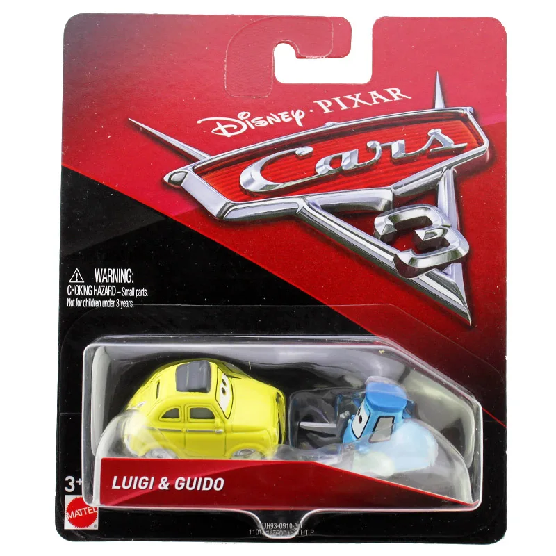 Disney Pixar Cars 3 игрушки Молния Маккуин Джексон Шторм Мастер Мак Крус Diecast металлического сплава модели автомобилей Рождественский подарок для мальчиков - Цвет: Luigi and Guido