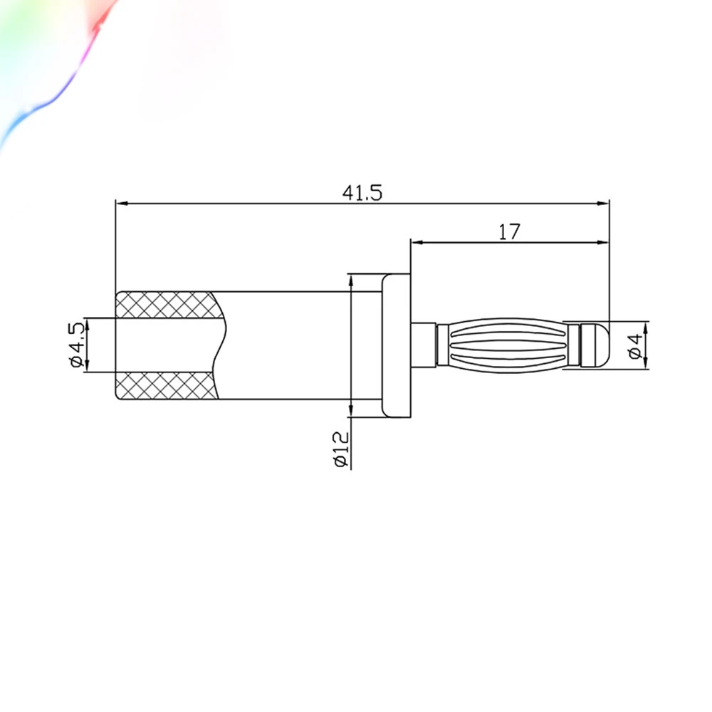 4 мм тонкий Медный позолоченный штекер типа банан аудиокабель для усилителя