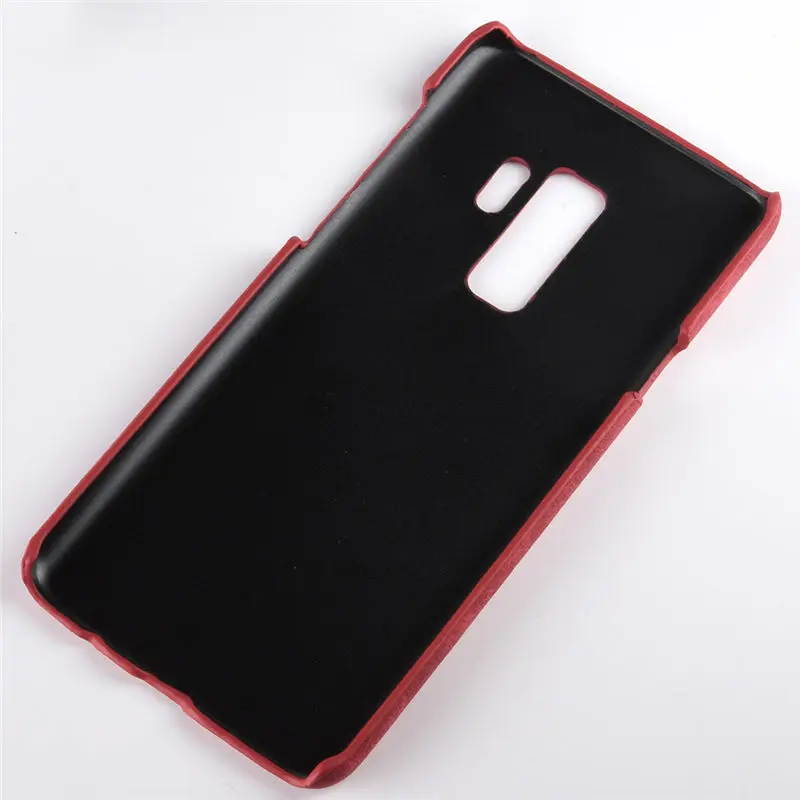 Для samsung Galaxy S9 Чехол класса люкс из искусственной кожи жесткий пластиковый