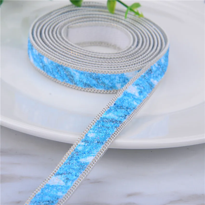 2 звеньев горячая фиксация отделочная лента с блестками ширина 14 мм Хрустальная